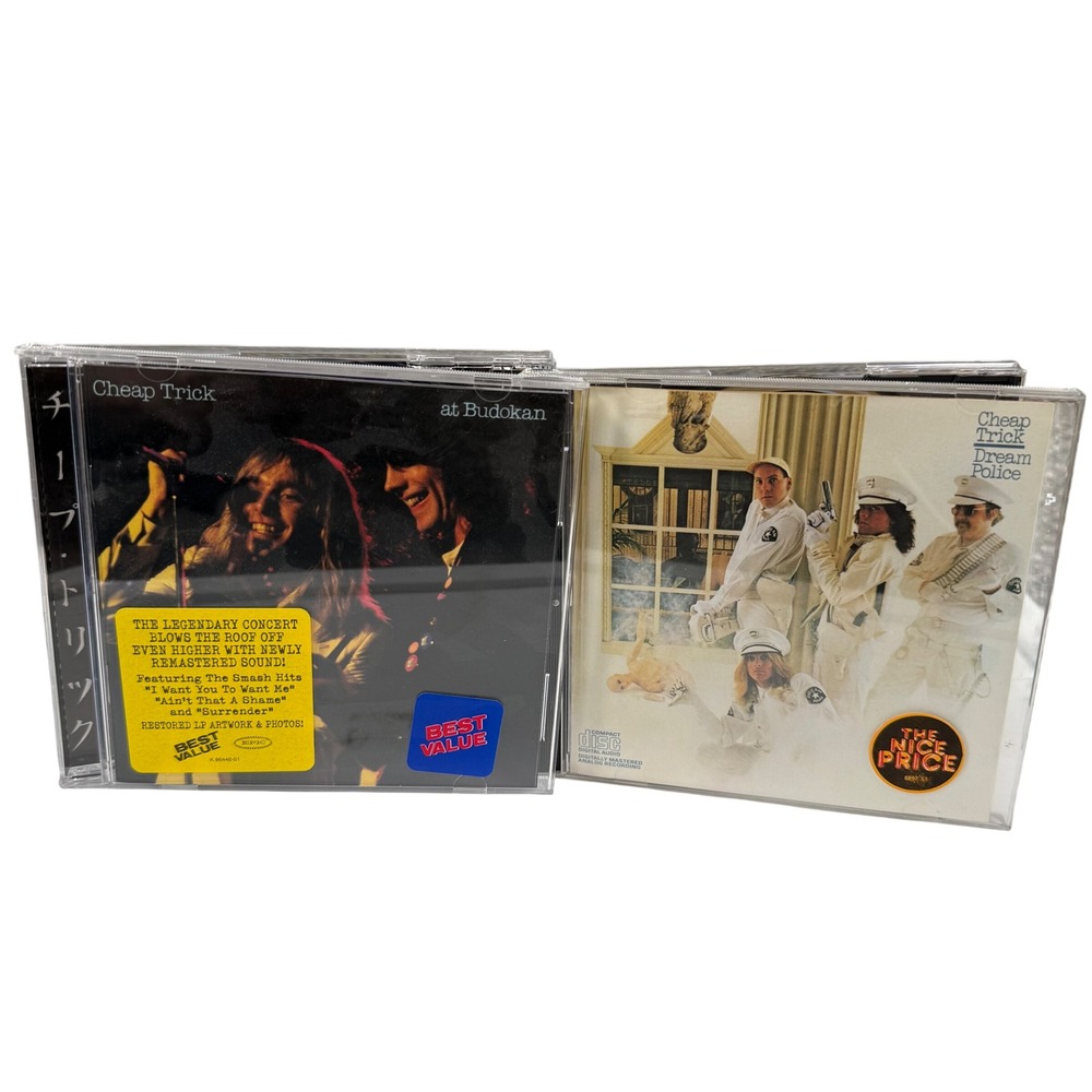Cheap Trick At Budokan & Dream‎ Police CD Bundle Rock 2 Disc Set Epic Records